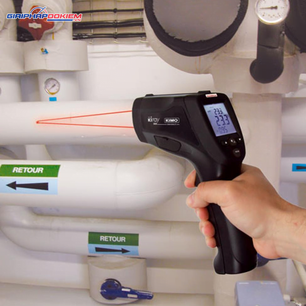 Máy đo nhiệt độ bằng hồng ngoại KIMO KIRAY300 4 Máy đo nhiệt độ bằng hồng ngoại KIMO KIRAY300