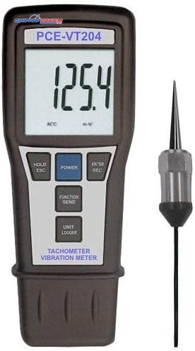 Máy đo gia tốc PCE PCE-VT 204-ICA bao gồm Giấy chứng nhận hiệu chuẩn ISO 8 Máy đo gia tốc PCE PCE-VT 204-ICA bao gồm Giấy chứng nhận hiệu chuẩn ISO