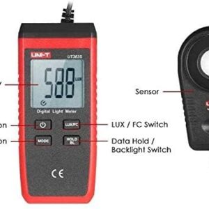 Thiết bị đo cường độ ánh sáng UNI-T UT383S 28 Thiết bị đo cường độ ánh sáng UNI-T UT383S