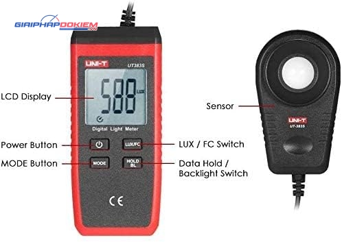 Thiết bị đo cường độ ánh sáng UNI-T UT383S 17 Thiết bị đo cường độ ánh sáng UNI-T UT383S
