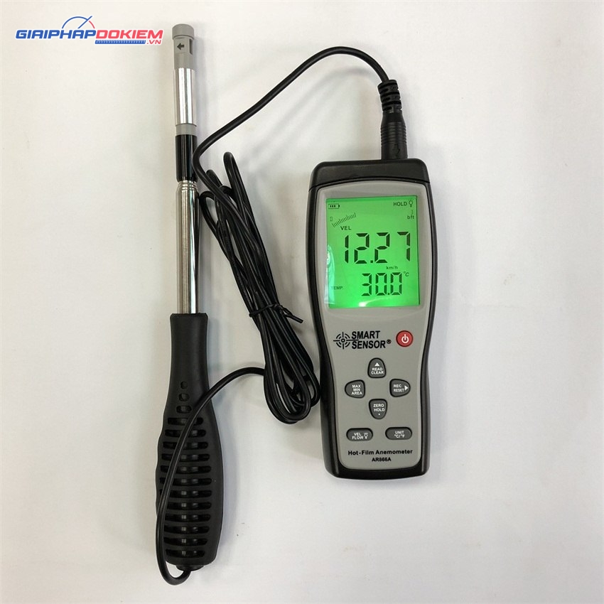 Máy đo tốc độ, lưu lượng, nhiệt độ gió SmartSensor AR866A 12 Máy đo tốc độ, lưu lượng, nhiệt độ gió SmartSensor AR866A