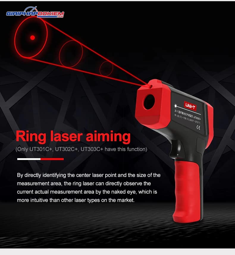Thiết bị đo nhiệt độ hồng ngoại UNI-T UT301D+ 9 Thiết bị đo nhiệt độ hồng ngoại UNI-T UT301D+