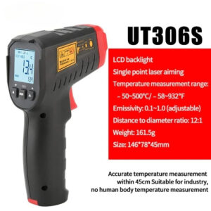 Thiết bị đo nhiệt độ hồng ngoại UNI-T UT306S 35 Thiết bị đo nhiệt độ hồng ngoại UNI-T UT306S