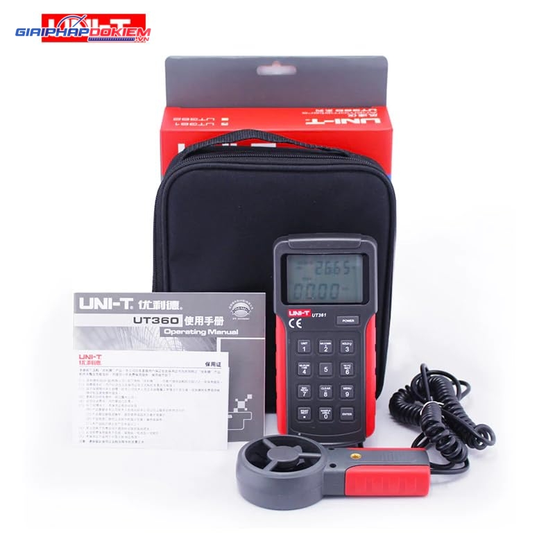 Thiết bị đo tốc độ, lưu lượng gió UNI-T UT361 18 Thiết bị đo tốc độ, lưu lượng gió UNI-T UT361