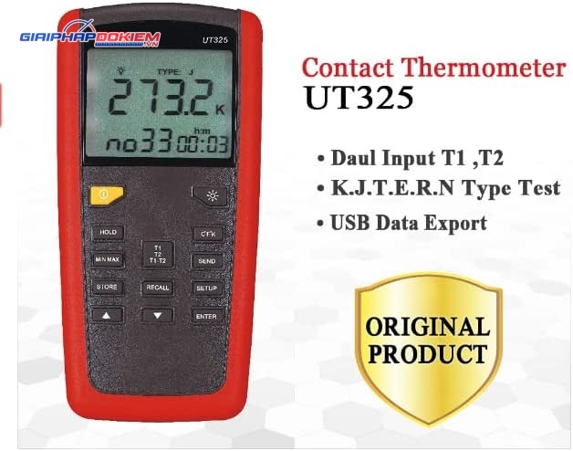 Thiết bị đo nhiệt độ tiếp xúc 2 kênh UNI-T UT325 16 Thiết bị đo nhiệt độ tiếp xúc 2 kênh UNI-T UT325