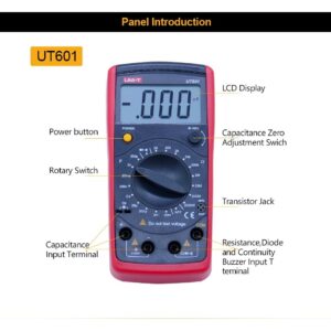 Thiết bị đo tụ điện, điện trở UNI-T UT601 24 Thiết bị đo tụ điện, điện trở UNI-T UT601