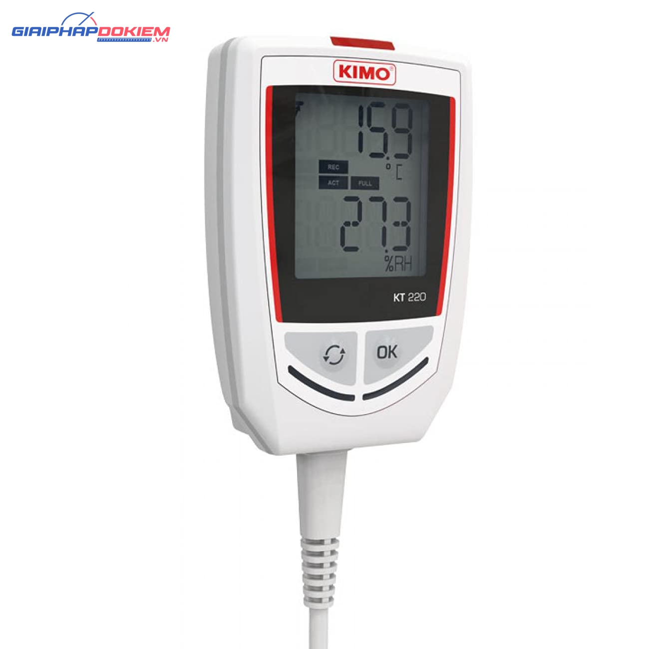 Thiết bị ghi nhiệt độ, độ ẩm, dòng điện, điện áp, áp suất nước KIMO KT220 7 Thiết bị ghi nhiệt độ, độ ẩm, dòng điện, điện áp, áp suất nước KIMO KT220