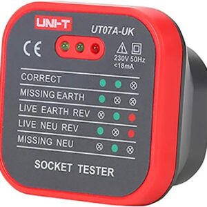 Thiết bị kiểm tra ổ cắm UNI-T UT07A-UK 14 Thiết bị kiểm tra ổ cắm UNI-T UT07A-UK