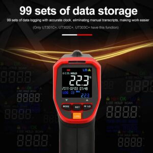 Thiết bị đo nhiệt độ hồng ngoại UNI-T UT301D+ 19 Thiết bị đo nhiệt độ hồng ngoại UNI-T UT301D+