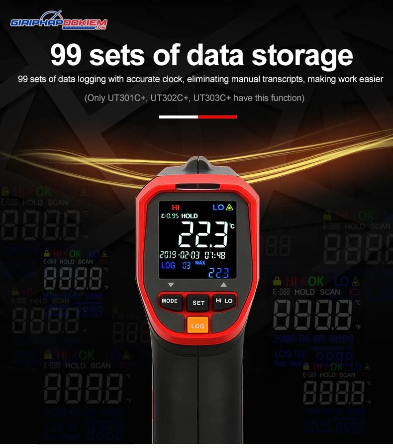 Thiết bị đo nhiệt độ hồng ngoại UNI-T UT301D+ 11 Thiết bị đo nhiệt độ hồng ngoại UNI-T UT301D+