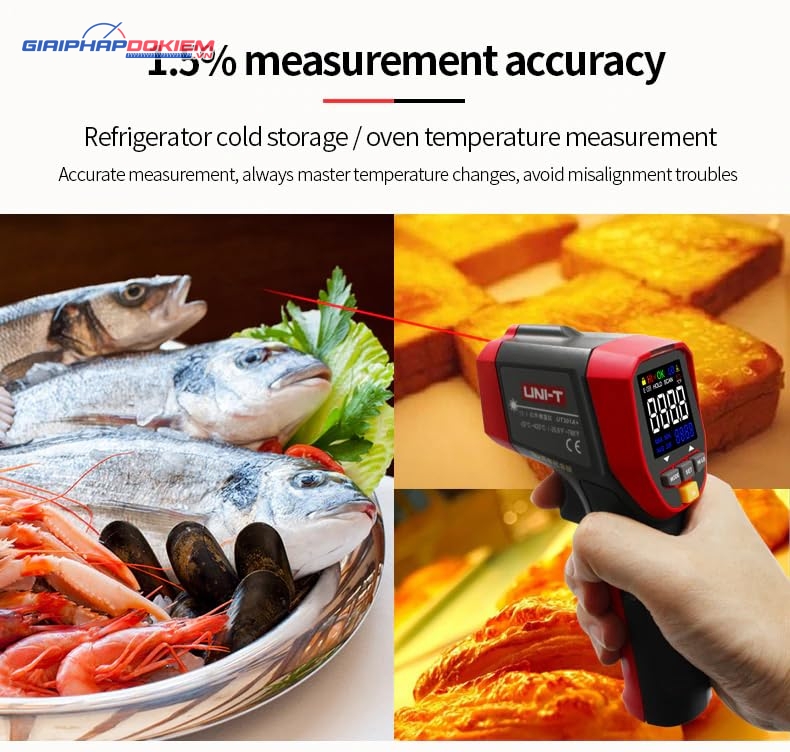 Thiết bị đo nhiệt độ hồng ngoại UNI-T UT303A+ 12 Thiết bị đo nhiệt độ hồng ngoại UNI-T UT303A+