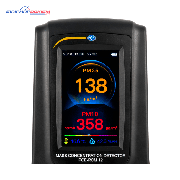 Máy đo chất lượng không khí PCE PCE-RCM 12 15 Máy đo chất lượng không khí PCE PCE-RCM 12