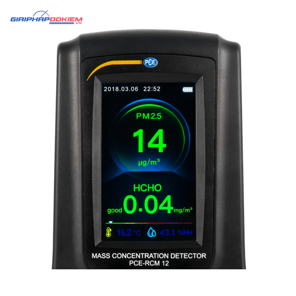Máy đo chất lượng không khí PCE PCE-RCM 12 14 Máy đo chất lượng không khí PCE PCE-RCM 12
