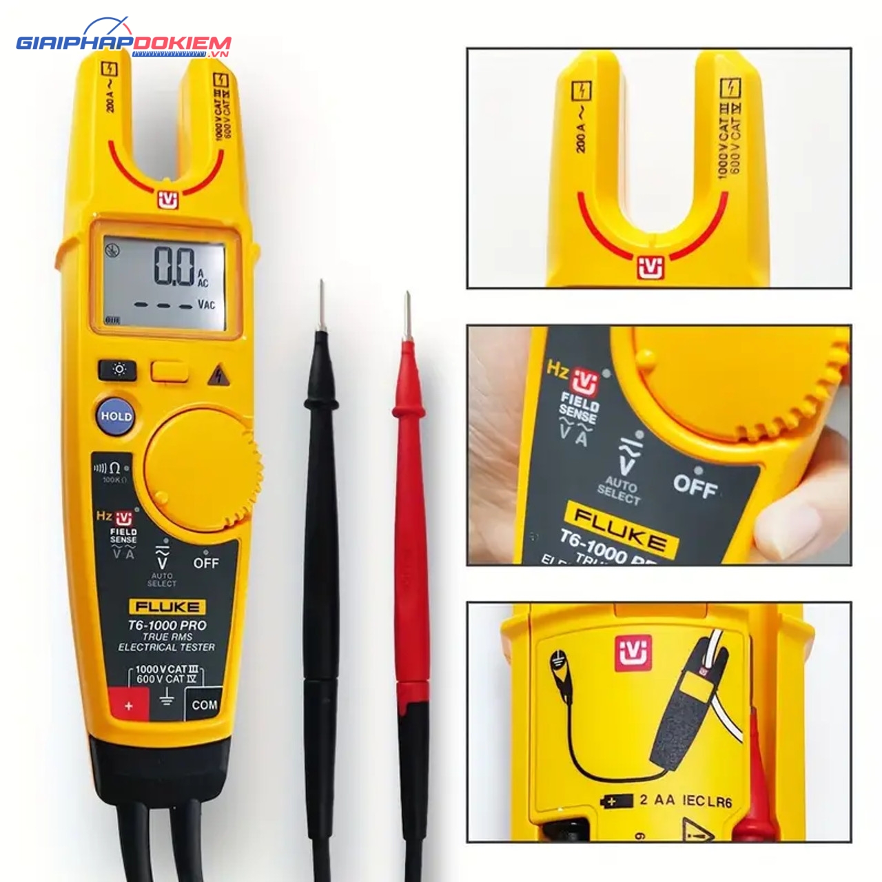 Ampe Kìm Đo Dòng AC Fluke T6-1000 PRO 39 Ampe Kìm Đo Dòng AC Fluke T6-1000 PRO