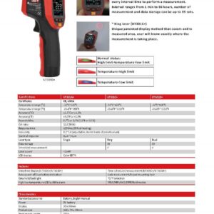 Thiết bị đo nhiệt độ hồng ngoại UNI-T UT301D+ 18 Thiết bị đo nhiệt độ hồng ngoại UNI-T UT301D+