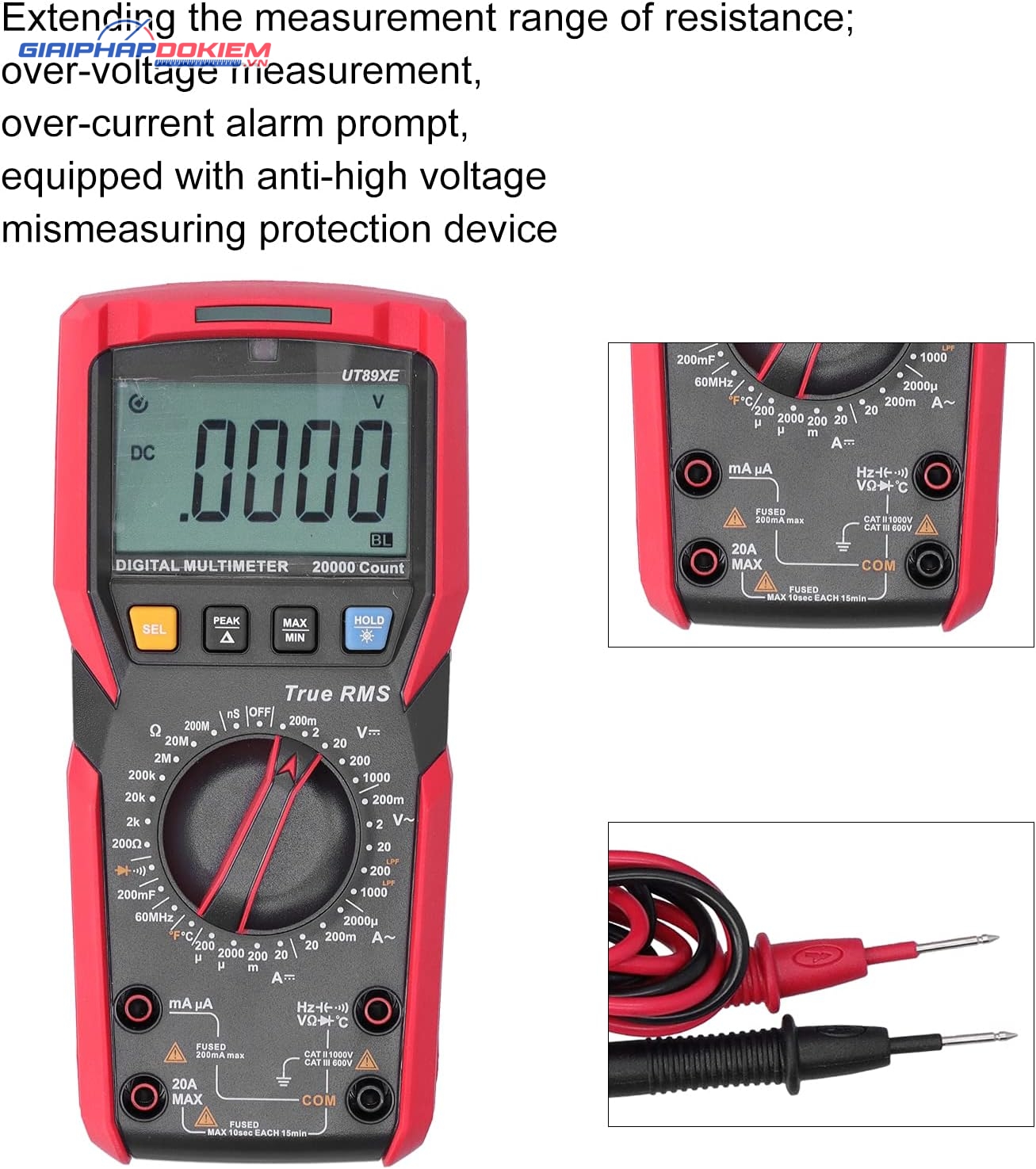 Đồng hồ vạn năng UNI-T UT89XE 9 Đồng hồ vạn năng UNI-T UT89XE