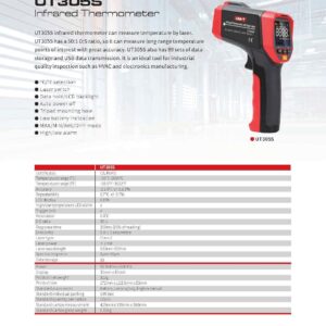 Thiết bị đo nhiệt độ hồng ngoại UNI-T UT305S 30 Thiết bị đo nhiệt độ hồng ngoại UNI-T UT305S