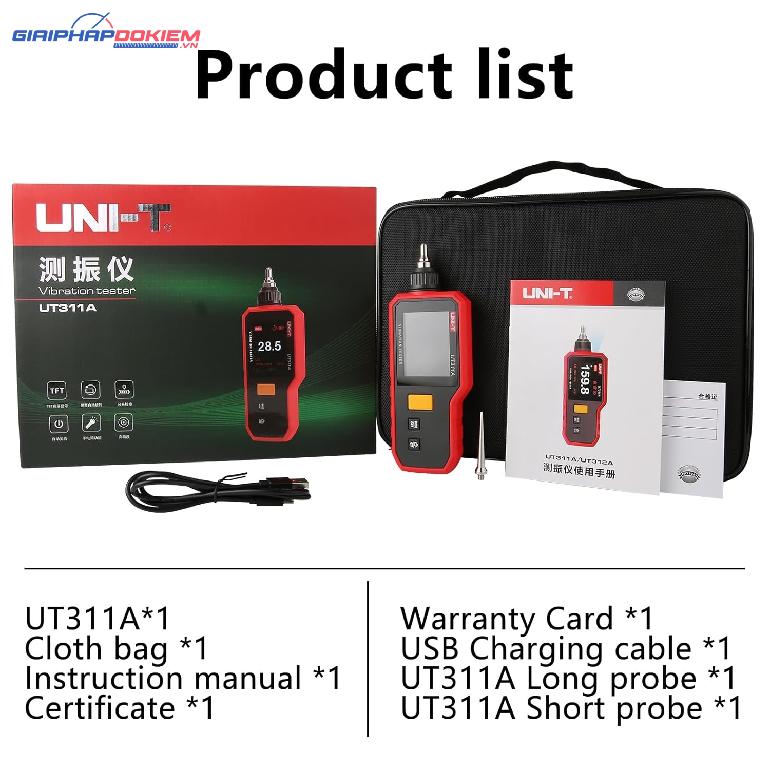 Thiết bị đo độ rung UNI-T UT311A 14 Thiết bị đo độ rung UNI-T UT311A