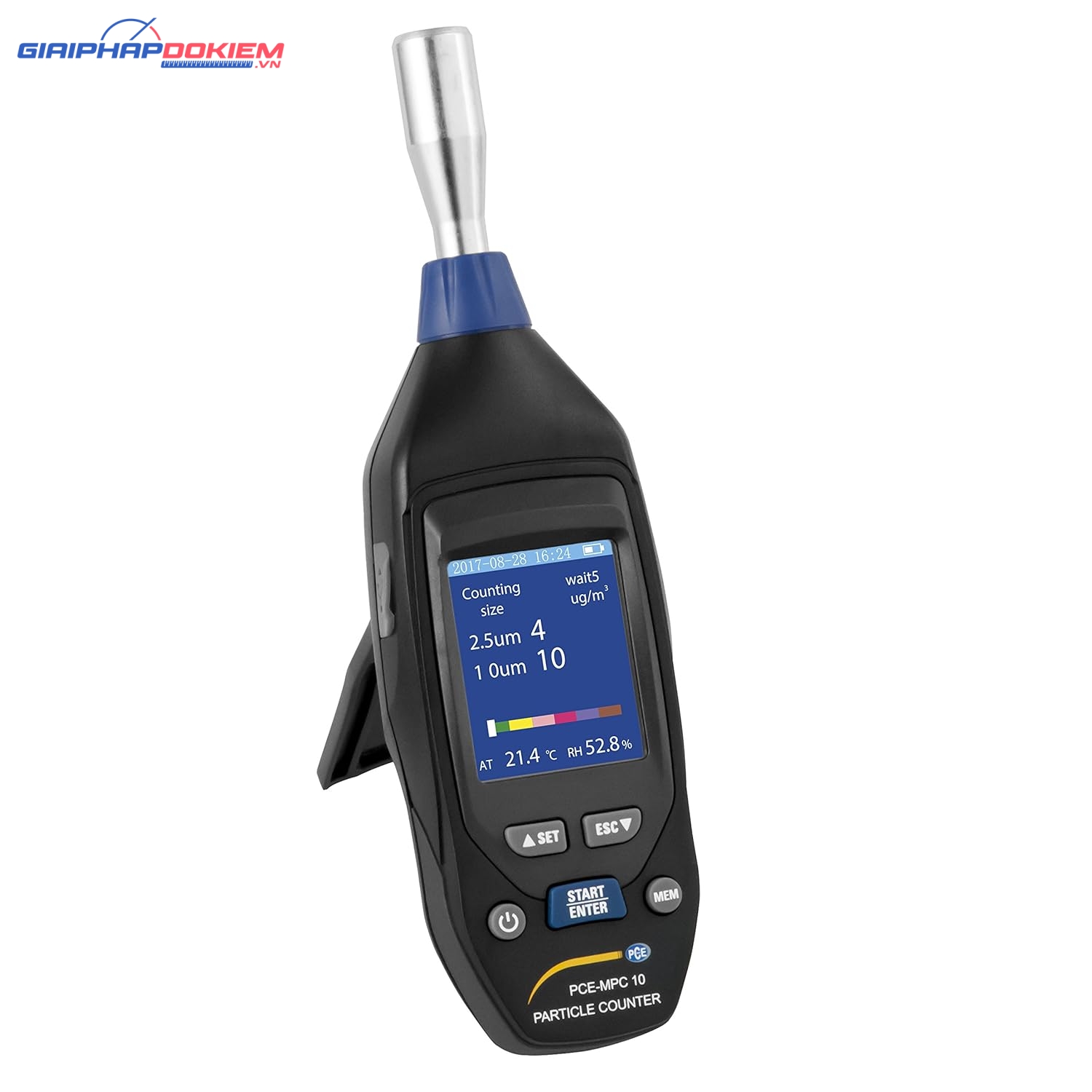 Máy đếm hạt chất lượng không khí PCE PCE-MPC 10 8 Máy đếm hạt chất lượng không khí PCE PCE-MPC 10