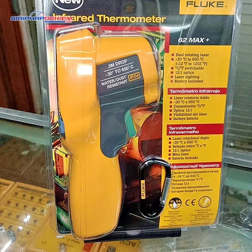 Máy đo nhiệt độ hồng ngoại Fluke 62 MAX+ 13 Máy đo nhiệt độ hồng ngoại Fluke 62 MAX+