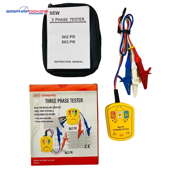 Thiết bị chỉ thị pha SEW 863 PR ( Tiếp xúc 100-500V AC ) 8 Thiết bị chỉ thị pha SEW 863 PR ( Tiếp xúc 100-500V AC )