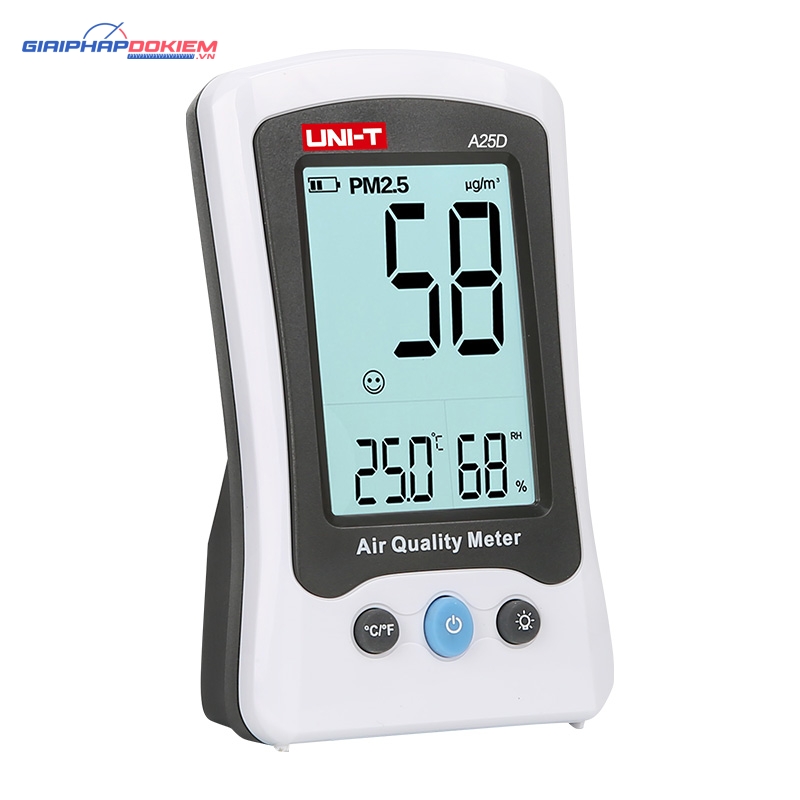 Thiết bị đo nồng độ bụi PM2.5 UNI-T A25D 9 Thiết bị đo nồng độ bụi PM2.5 UNI-T A25D