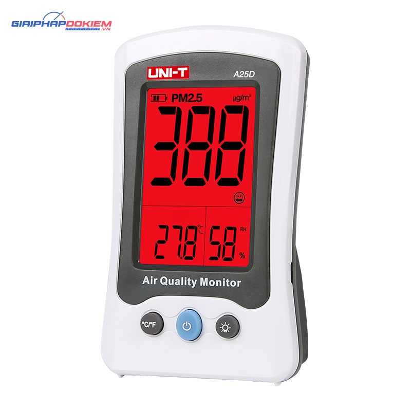 Thiết bị đo nồng độ bụi PM2.5 UNI-T A25D 8 Thiết bị đo nồng độ bụi PM2.5 UNI-T A25D