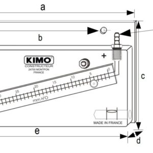 Áp kế chất lỏng dạng nghiêng KIMO MG 12 Áp kế chất lỏng dạng nghiêng KIMO MG