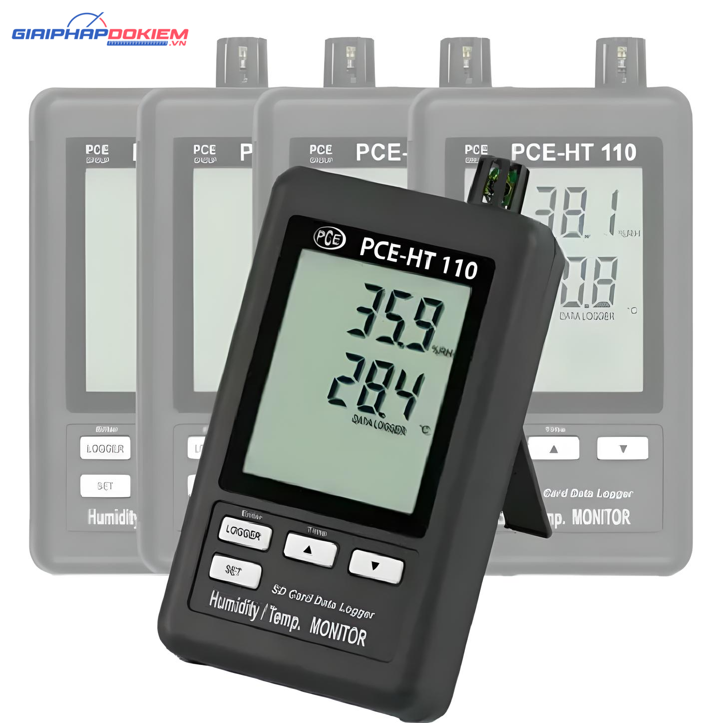 Máy đo chất lượng không khí PCE PCE-HT110-ICA bao gồm Giấy chứng nhận hiệu chuẩn ISO 18 PCE PCE-HT110-ICA