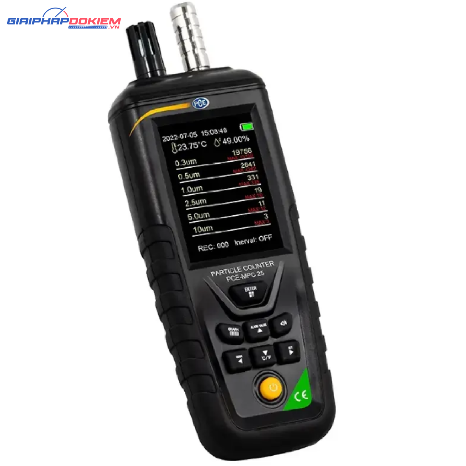 Máy đo chất lượng không khí PCE PCE-MPC 25 8 Máy đo chất lượng không khí PCE PCE-MPC 25
