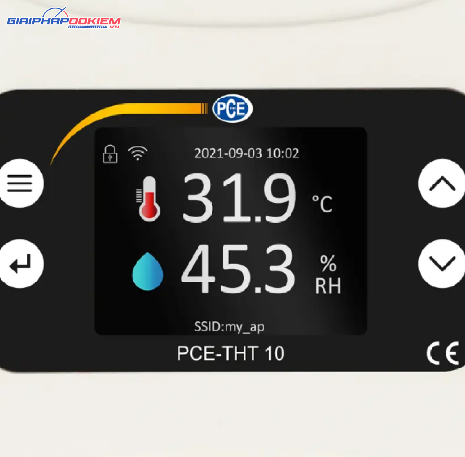 Máy đo chất lượng không khí PCE PCE-THT 10-ICA bao gồm Giấy chứng nhận hiệu chuẩn ISO 15 Máy đo chất lượng không khí PCE PCE-THT 10-ICA bao gồm Giấy chứng nhận hiệu chuẩn ISO