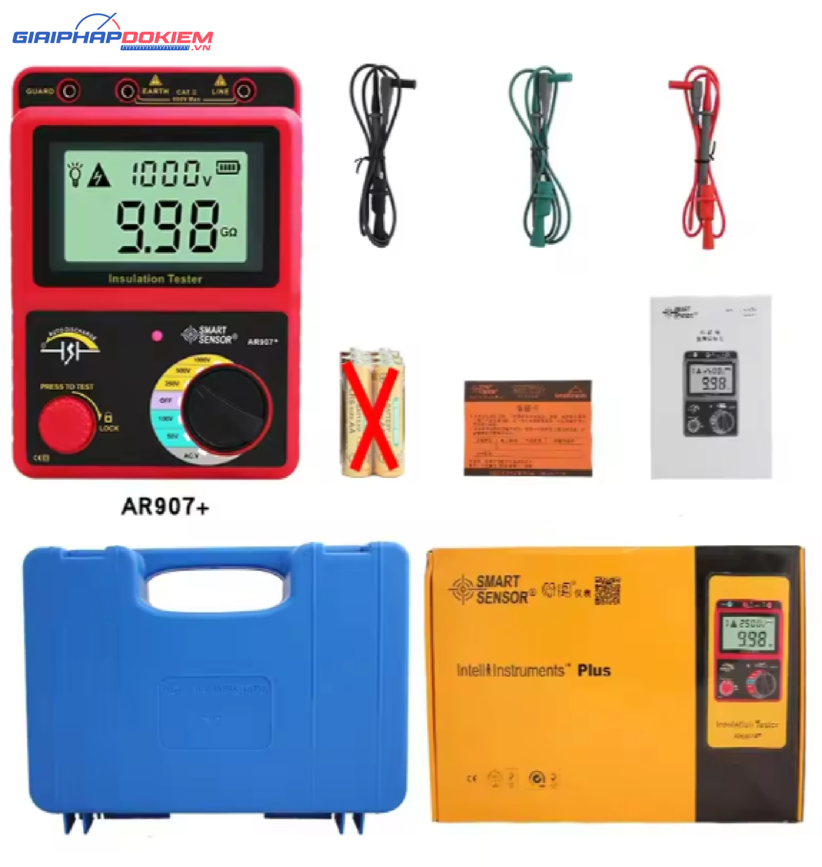 Máy đo điện trở cách điện SmartSensor AR907+ 7 Máy đo điện trở cách điện SmartSensor AR907+