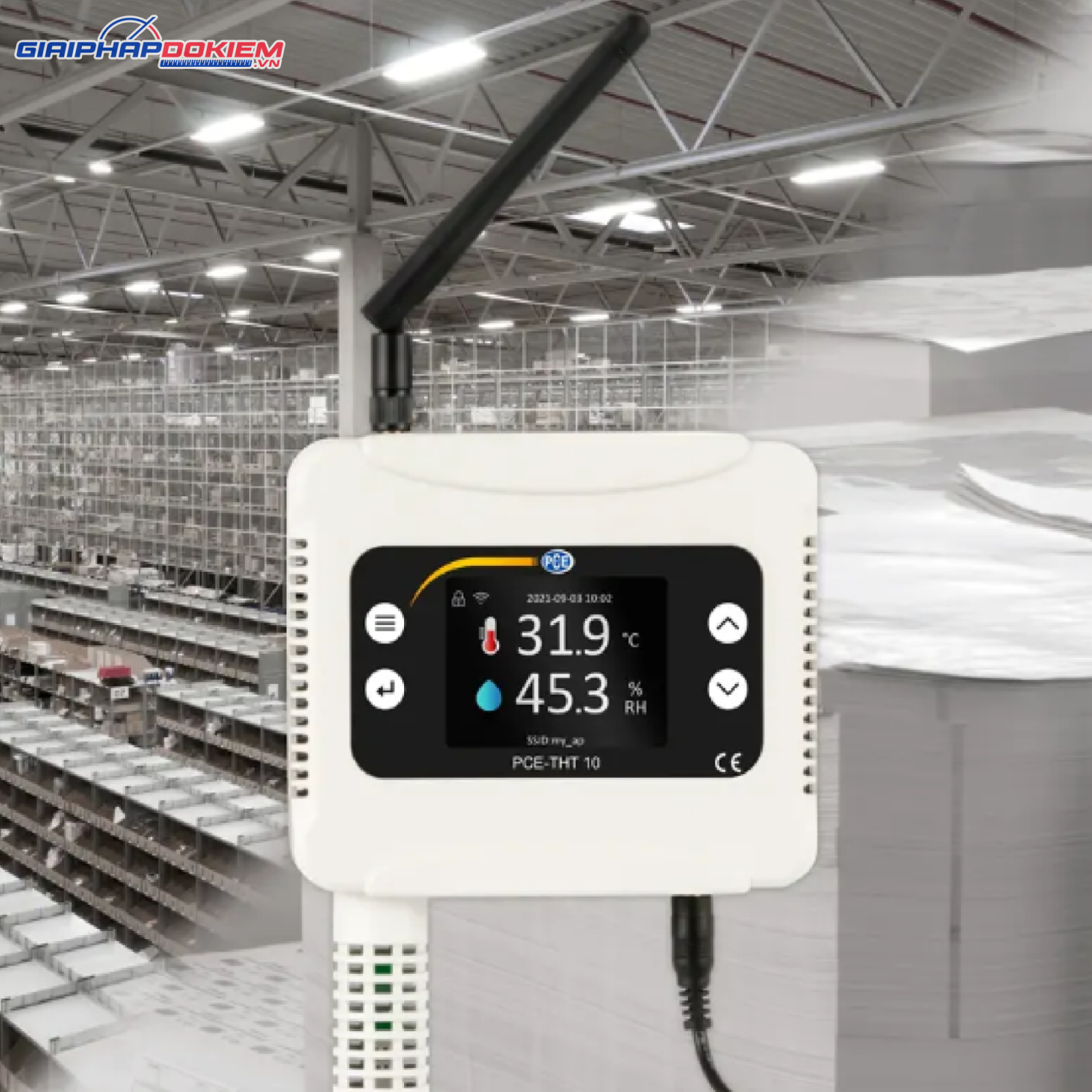 Máy đo chất lượng không khí PCE PCE-THT 10-ICA bao gồm Giấy chứng nhận hiệu chuẩn ISO 9 Máy đo chất lượng không khí PCE PCE-THT 10-ICA bao gồm Giấy chứng nhận hiệu chuẩn ISO