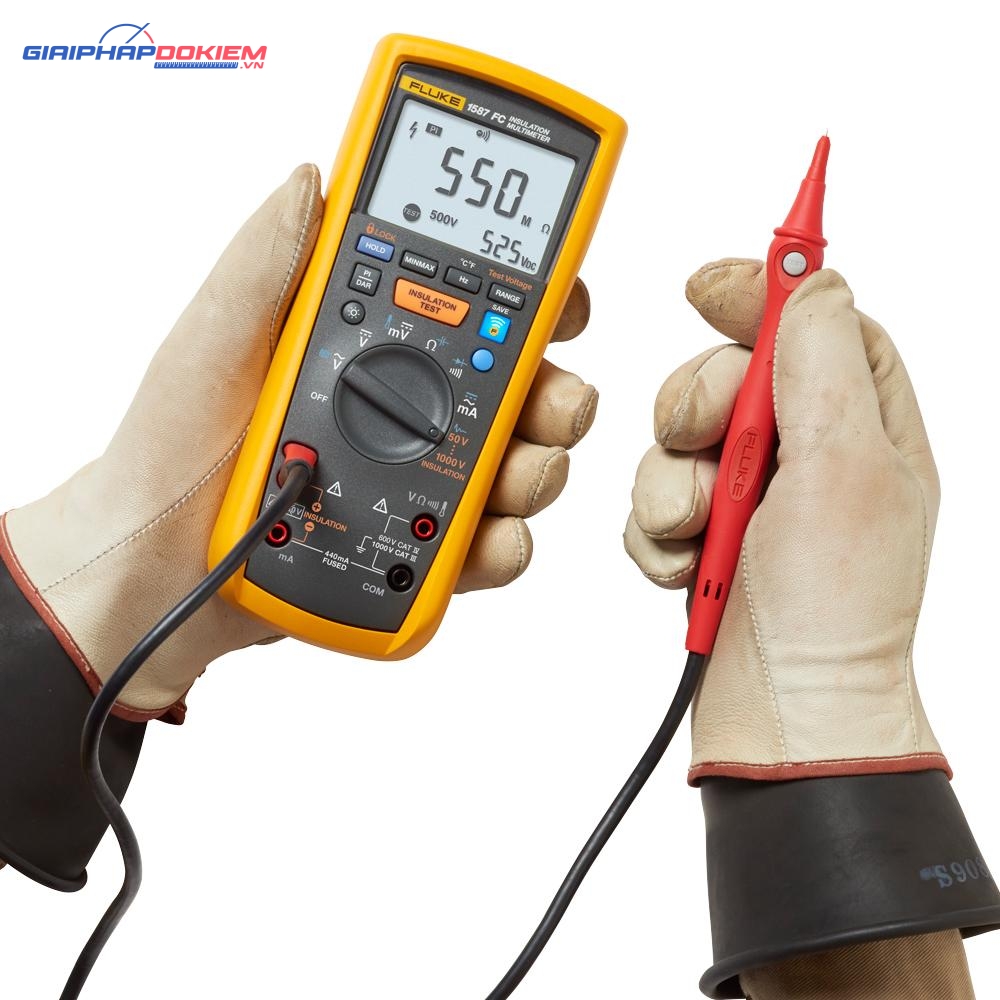 Thiết bị đo vạn năng, điện trở cách điện Fluke 1587 FC 17 Thiết bị đo vạn năng, điện trở cách điện Fluke 1587 FC