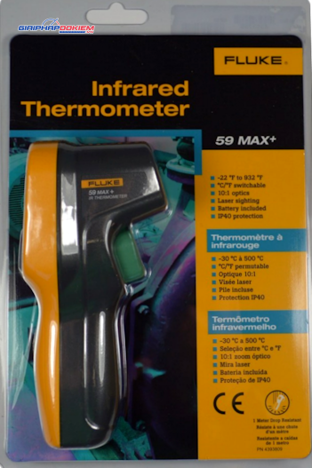 Máy đo nhiệt độ hồng ngoại Fluke 59 MAX+ 8 Máy đo nhiệt độ hồng ngoại Fluke 59 MAX+