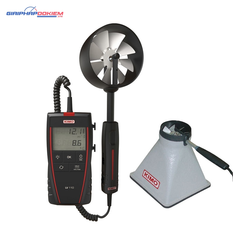 Máy đo tốc độ gió, lưu lượng gió KIMO LV110 7 Máy đo tốc độ gió, lưu lượng gió KIMO LV110