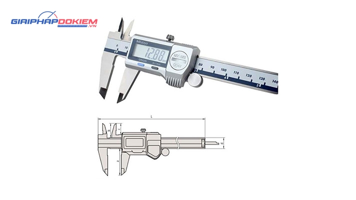 Thước cặp điện tử Mitutoyo 500-703-20 0-200mm x 0.01 10 Thước cặp điện tử Mitutoyo 500-703-20 0-200mm x 0.01