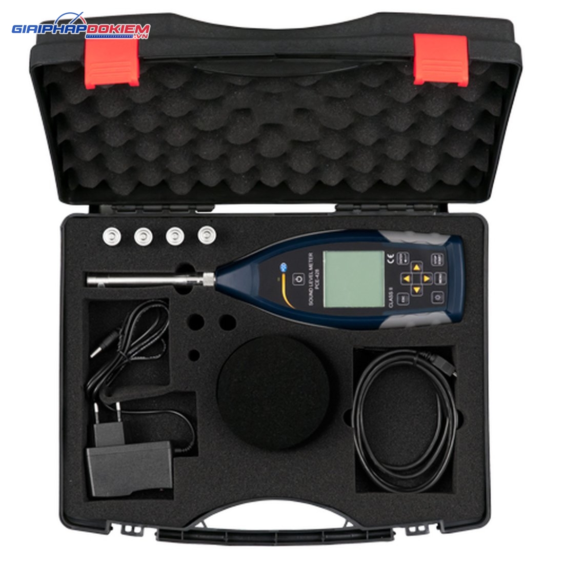 Máy đo SPL loại 2 PCE PCE-428-Kit-N-ICA có bộ hiệu chuẩn âm thanh bao gồm chứng nhận ISO Cal 24 Máy đo SPL loại 2 PCE PCE-428-Kit-N-ICA có bộ hiệu chuẩn âm thanh bao gồm chứng nhận ISO Cal