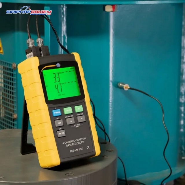 Máy đo gia tốc PCE PCE-VM 5000-KIT-ICA bao gồm Giấy chứng nhận hiệu chuẩn ISO 14 Máy đo gia tốc PCE PCE-VM 5000-KIT-ICA bao gồm Giấy chứng nhận hiệu chuẩn ISO