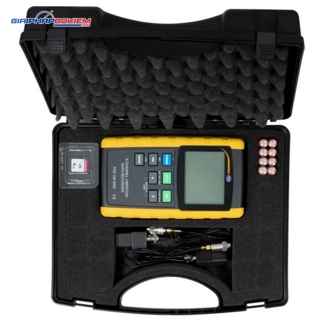 Máy đo gia tốc PCE PCE-VM 5000-KIT-ICA bao gồm Giấy chứng nhận hiệu chuẩn ISO 12 Máy đo gia tốc PCE PCE-VM 5000-KIT-ICA bao gồm Giấy chứng nhận hiệu chuẩn ISO