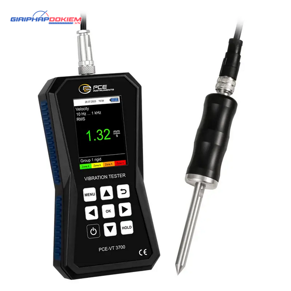 Máy đo gia tốc PCE PCE-VT 3700S-ICA bao gồm Chứng nhận hiệu chuẩn ISO 18 Máy đo gia tốc PCE PCE-VT 3700S-ICA bao gồm Chứng nhận hiệu chuẩn ISO
