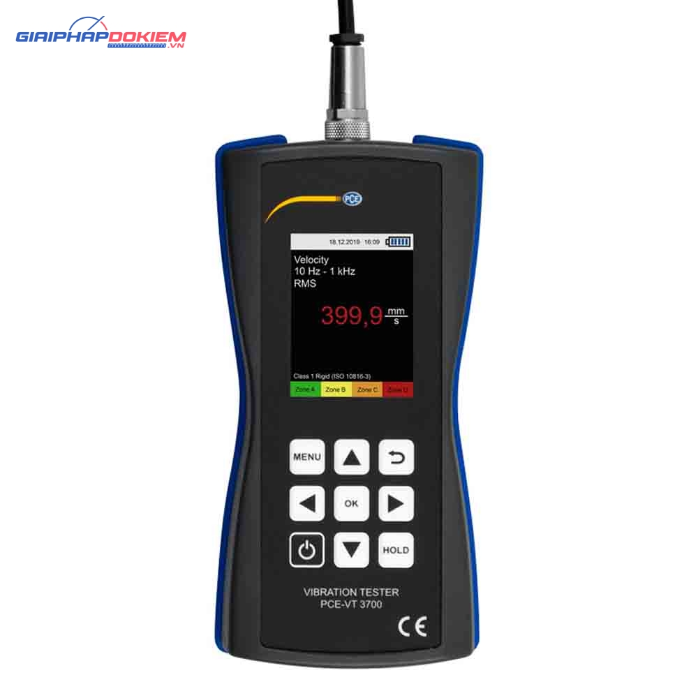Máy đo gia tốc PCE PCE-VT 3700S-ICA bao gồm Chứng nhận hiệu chuẩn ISO 17 Máy đo gia tốc PCE PCE-VT 3700S-ICA bao gồm Chứng nhận hiệu chuẩn ISO