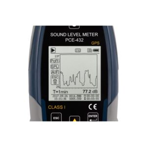 Máy đo độ ồn SPL ghi dữ liệu loại 1 có GPS PCE PCE-432 29 Máy đo độ ồn SPL ghi dữ liệu loại 1 có GPS PCE PCE-432