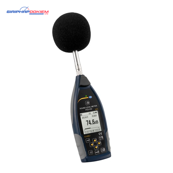 Máy đo độ ồn SPL ghi dữ liệu loại 1 có GPS PCE PCE-432 35 GPS PCE PCE-432