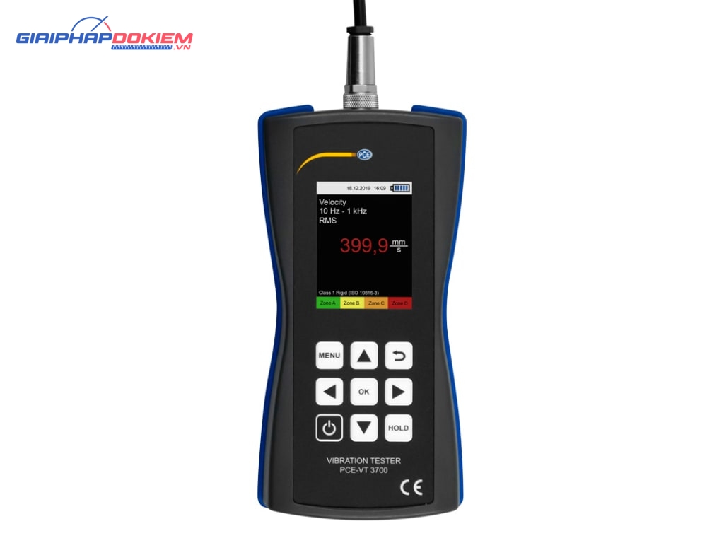 Máy đo gia tốc PCE PCE-VT 3700-ICA bao gồm Chứng nhận hiệu chuẩn ISO 18 Máy đo gia tốc PCE PCE-VT 3700-ICA bao gồm Chứng nhận hiệu chuẩn ISO