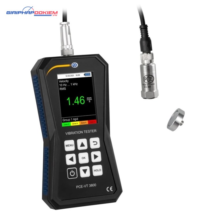 Máy đo gia tốc PCE PCE-VT 3800 12 Máy đo gia tốc PCE PCE-VT 3800