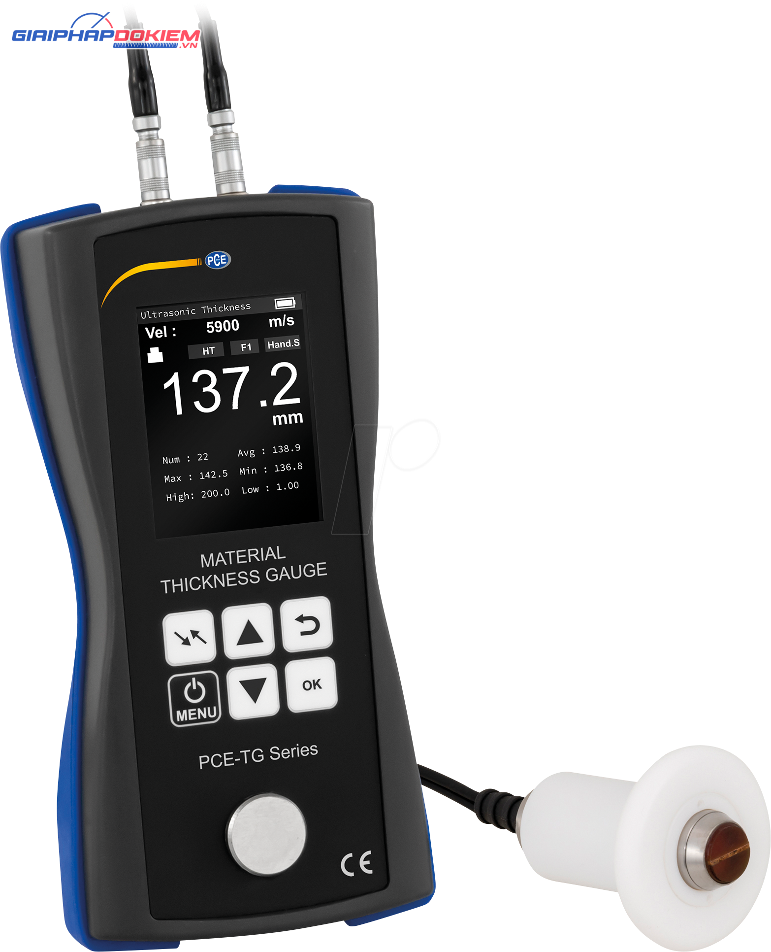 Máy đo độ dày PCE PCE-TG 150 HT-ICA bao gồm chứng chỉ hiệu chuẩn ISO 16 Máy đo độ dày PCE PCE-TG 150 HT-ICA bao gồm chứng chỉ hiệu chuẩn ISO