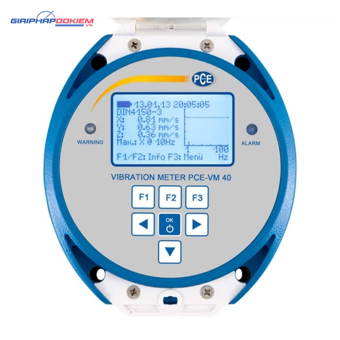 Máy đo gia tốc PCE PCE-VM 40C 9 Máy đo gia tốc PCE PCE-VM 40C
