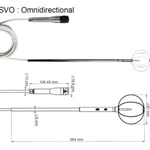 Đầu đo tốc độ gió và nhiệt độ môi trường KIMO SVO