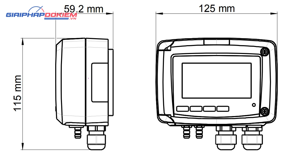 Máy đo áp suất và nhiệt độ KIMO CP212 8 Máy đo áp suất và nhiệt độ KIMO CP212